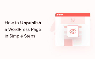 Hur man avpublicerar en WordPress-sida (4 enkla sätt)