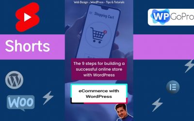 De 9 stegen för att bygga en framgångsrik webbutik med WordPress – WordPress Tips #shorts