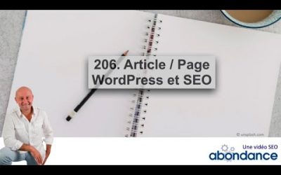 WordPress och SEO-sidor / artiklar – Abondance SEO-video nr 206