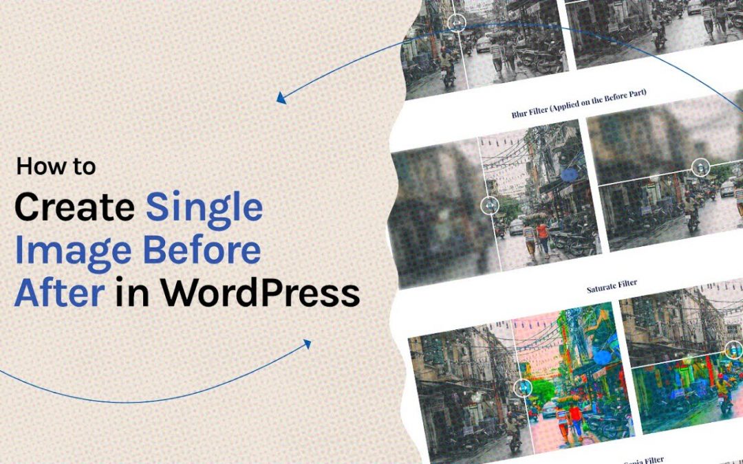 Hur man skapar en WordPress Before After Slider med en enda bild