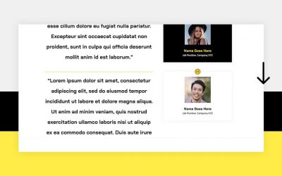Hur du gör din Divi Testimonial-modul sticky/fast