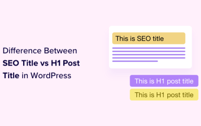 SEO-titel vs H1-inläggstitel i WordPress: Vad är skillnaden?